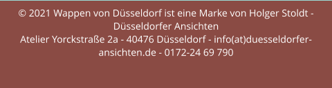 © 2021 Wappen von Düsseldorf ist eine Marke von Holger Stoldt - Düsseldorfer AnsichtenAtelier Yorckstraße 2a - 40476 Düsseldorf - info(at)duesseldorfer-ansichten.de - 0172-24 69 790